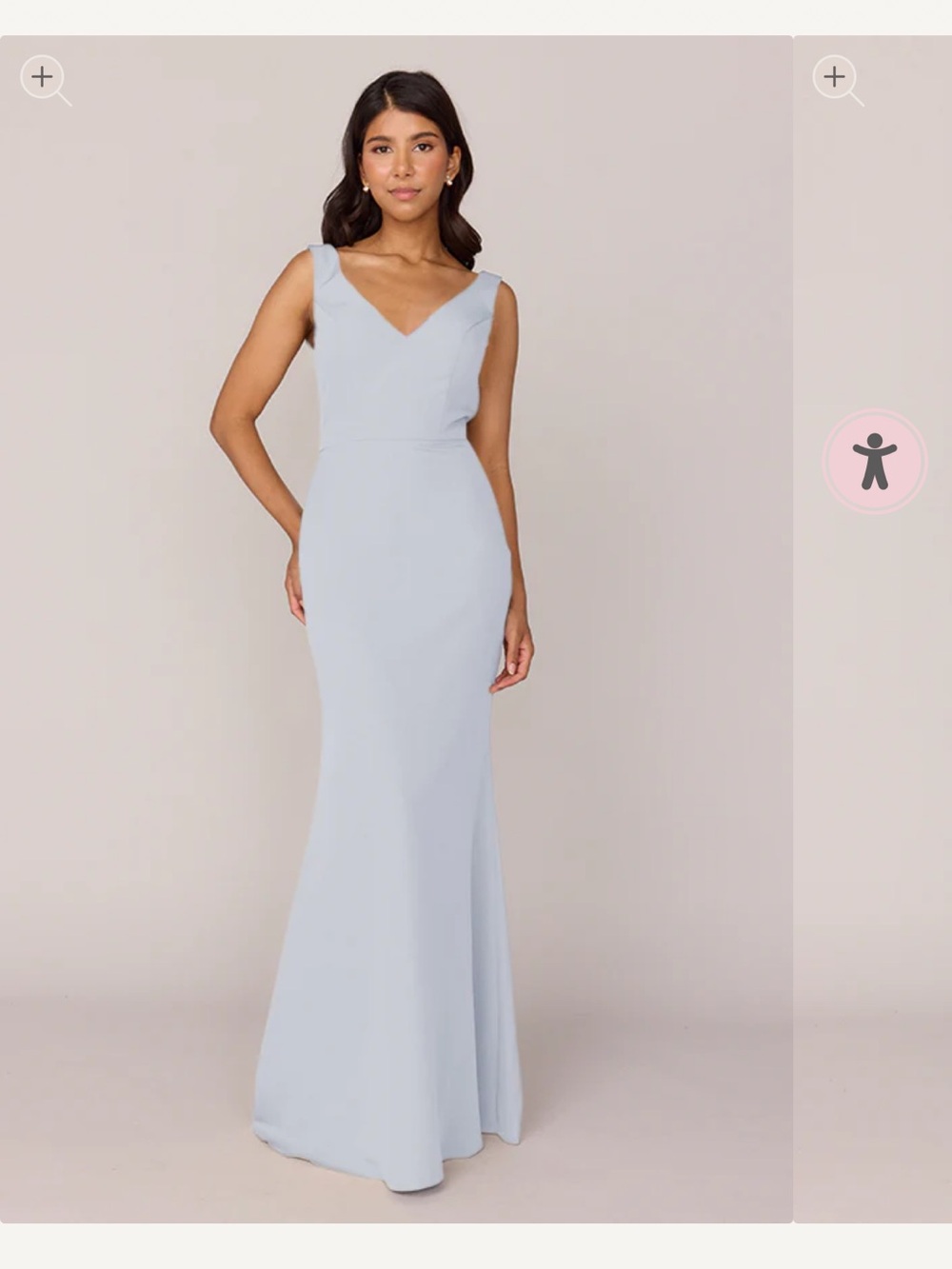 Revelry Sky Blue Dakota Crepe Dress